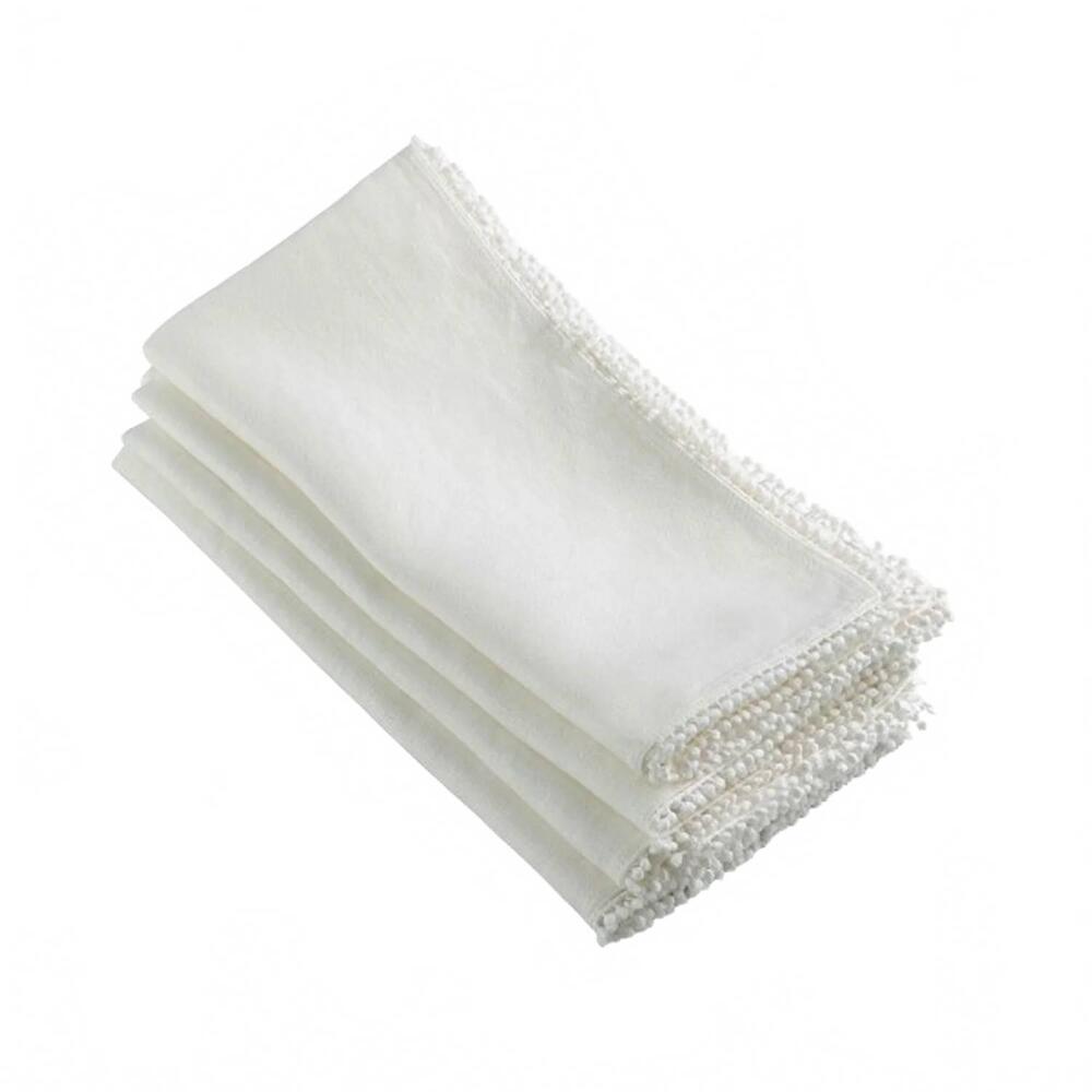 NEW SARO dolly napkin set in ivory
